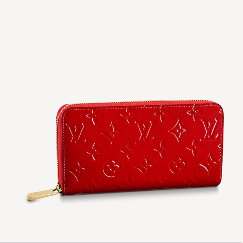 Louis Vuitton Monogram Red Zippy Long Wall…